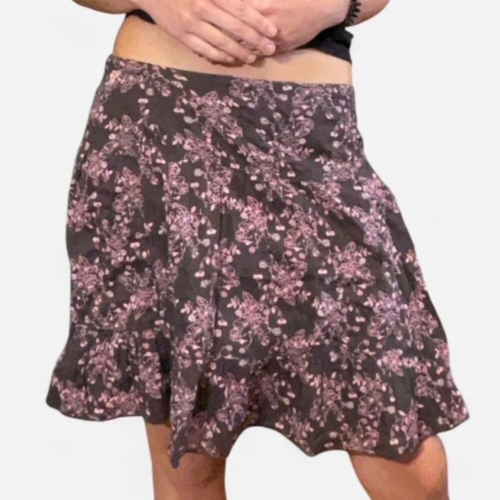Edikted Women's Brown and Pink Skirt - Picture 3 of 5